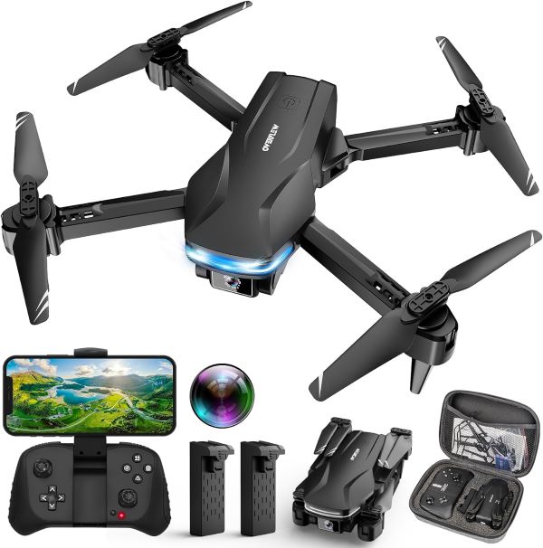 Velcase Drone with Camera 1080P HD FPV Foldable Drone for Beginners and Kids